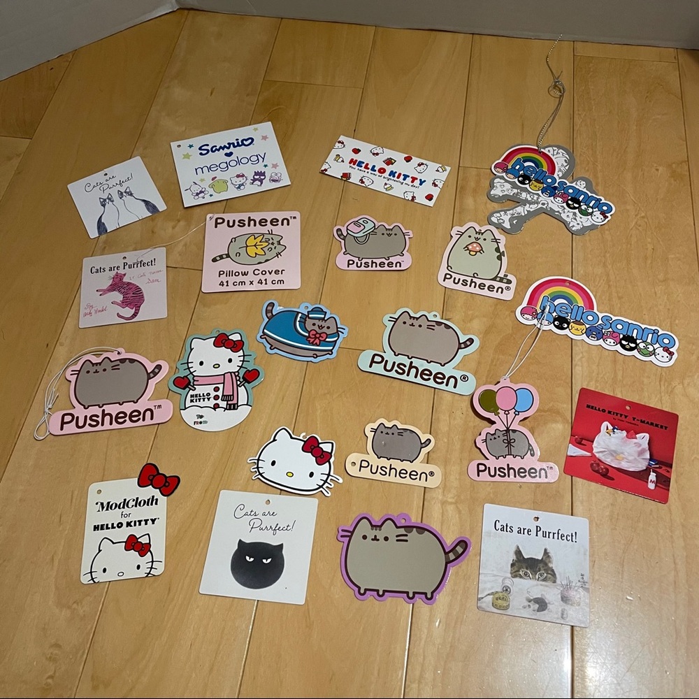 Pusheen and miscellaneous tags bundle